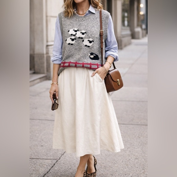 VTG Robert Scott LTD 100% Shetland Wool Scotland Sheep Vest Black Sheep - Picture 3 of 6